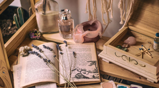 Mindfulness Journal on a table with flowers